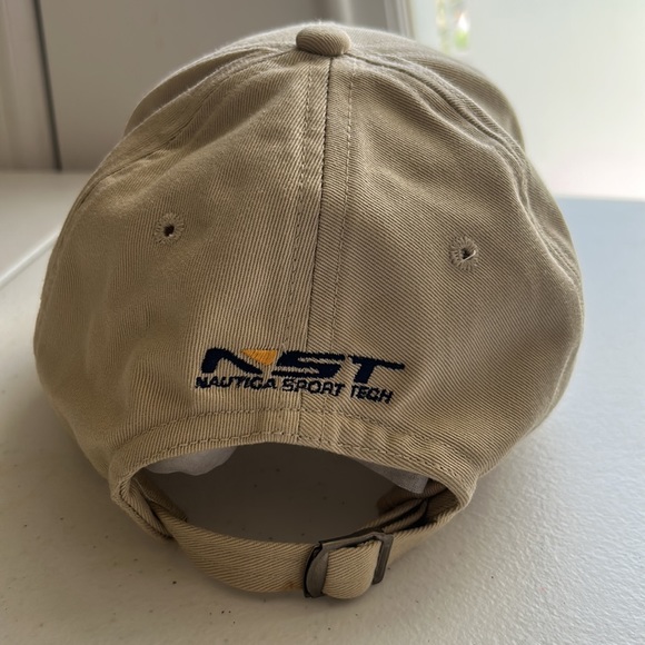 Nautica Sport Tech Tan Embroidered Mens Baseball Cap/Hat - Picture 3 of 4